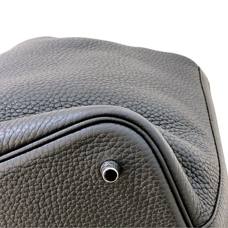 エルメス HERMES ピコタンロックMM A刻 ブラック　シルバー金具 トリヨン レディース ハンドバッグ