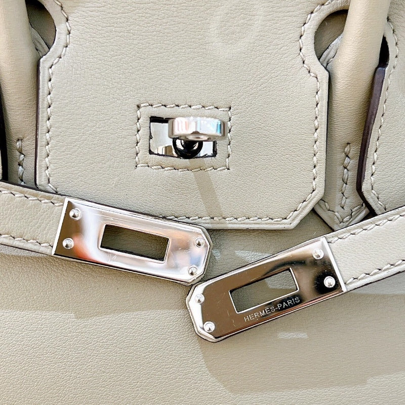 エルメス HERMES バーキン25 X刻印 セージ シルバー金具 スイフト レディース ハンドバッグ