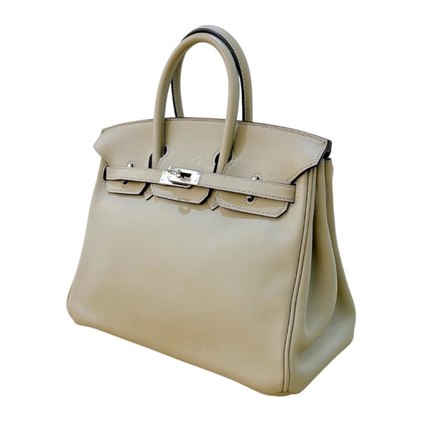 エルメス HERMES バーキン25 X刻印 セージ シルバー金具 スイフト レディース ハンドバッグ