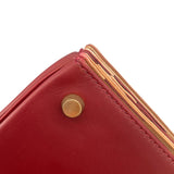 エルメス HERMES ケリー28　内縫い □E刻 ルージュアッシュ　ゴールド金具 ヴィヴラート/シャーモニー レディース ショルダーバッグ