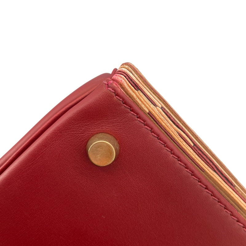 エルメス HERMES ケリー28　内縫い □E刻 ルージュアッシュ　ゴールド金具 ヴィヴラート/シャーモニー レディース ショルダーバッグ