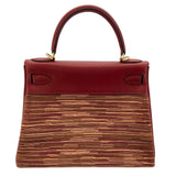 エルメス HERMES ケリー28　内縫い □E刻 ルージュアッシュ　ゴールド金具 ヴィヴラート/シャーモニー レディース ショルダーバッグ