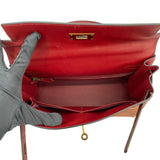 エルメス HERMES ケリー28　内縫い □E刻 ルージュアッシュ　ゴールド金具 ヴィヴラート/シャーモニー レディース ショルダーバッグ