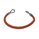 エルメス HERMES ジャンボブレスレット オレンジ・シルバー金具 スイフト・メタル アクセサリー