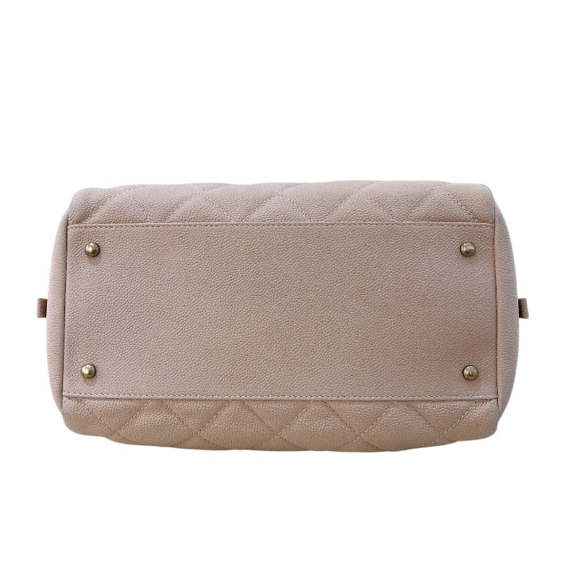 シャネル CHANEL チェーン　ショルダーバッグ ベージュ/GD金具 キャビア レディース ショルダーバッグ