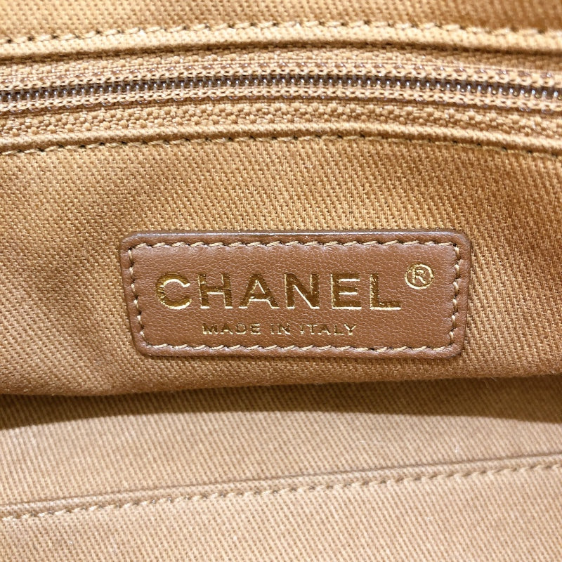 シャネル CHANEL チェーン　ショルダーバッグ ベージュ/GD金具 キャビア レディース ショルダーバッグ