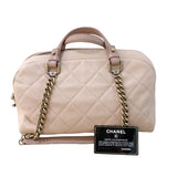 シャネル CHANEL チェーン　ショルダーバッグ ベージュ/GD金具 キャビア レディース ショルダーバッグ
