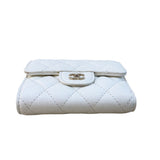 シャネル CHANEL マトラッセウォレット GD金具 キャビア レディース 二つ折り財布
