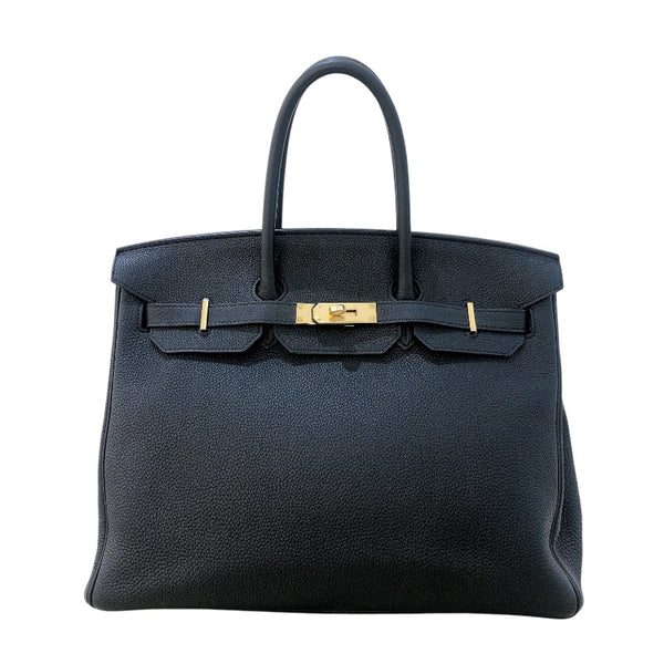 エルメス HERMES バーキン35 ▢R刻 ブラック/SV金具 レディース ハンドバッグ