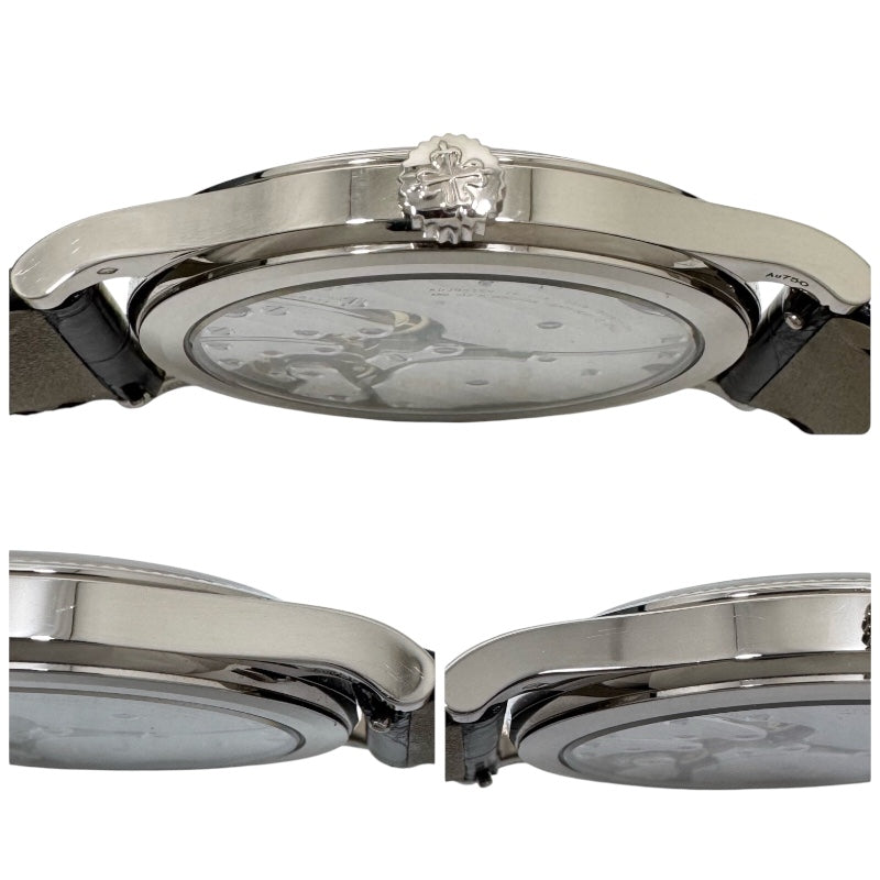 パテック・フィリップ PATEK PHILIPPE カラトラバ 6119G-001 K18WG/レザーストラップ 手巻き メンズ 腕時計