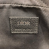 ディオールオム DIOR HOMME オブリーク柄　ショルダーバッグ ネイビー　シルバー金具 キャンバス メンズ ショルダーバッグ