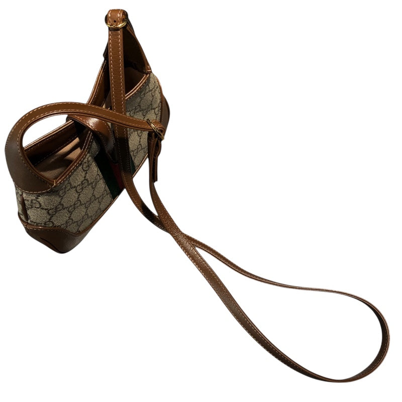 グッチ GUCCI ジャッキーライン ミニ バッグ 637092 ブラウン GGスプリーム レディース ハンドバッグ