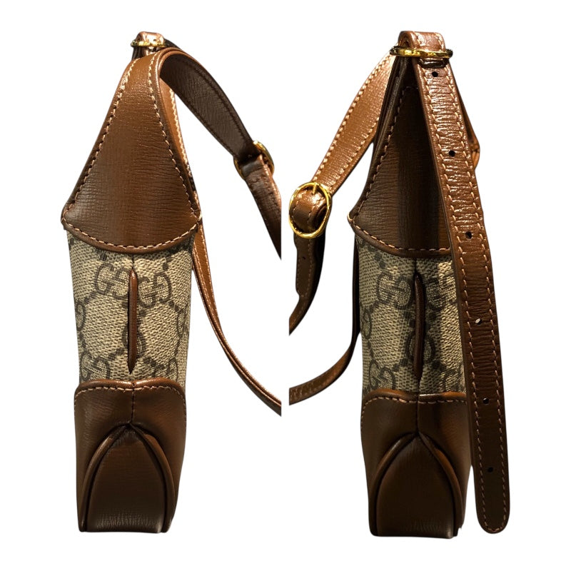 グッチ GUCCI ジャッキーライン ミニ バッグ 637092 ブラウン GGスプリーム レディース ハンドバッグ