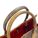 ルイ・ヴィトン LOUIS VUITTON オンザゴーMM M45321 ブラウン ジャイアント・リバース ユニセックス ハンドバッグ