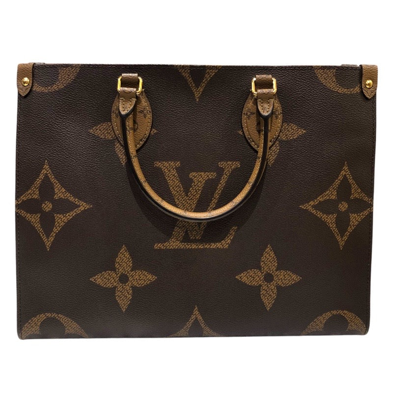 ルイ・ヴィトン LOUIS VUITTON オンザゴーMM M45321 モノグラム・リバース キャンバス レディース トートバッグ