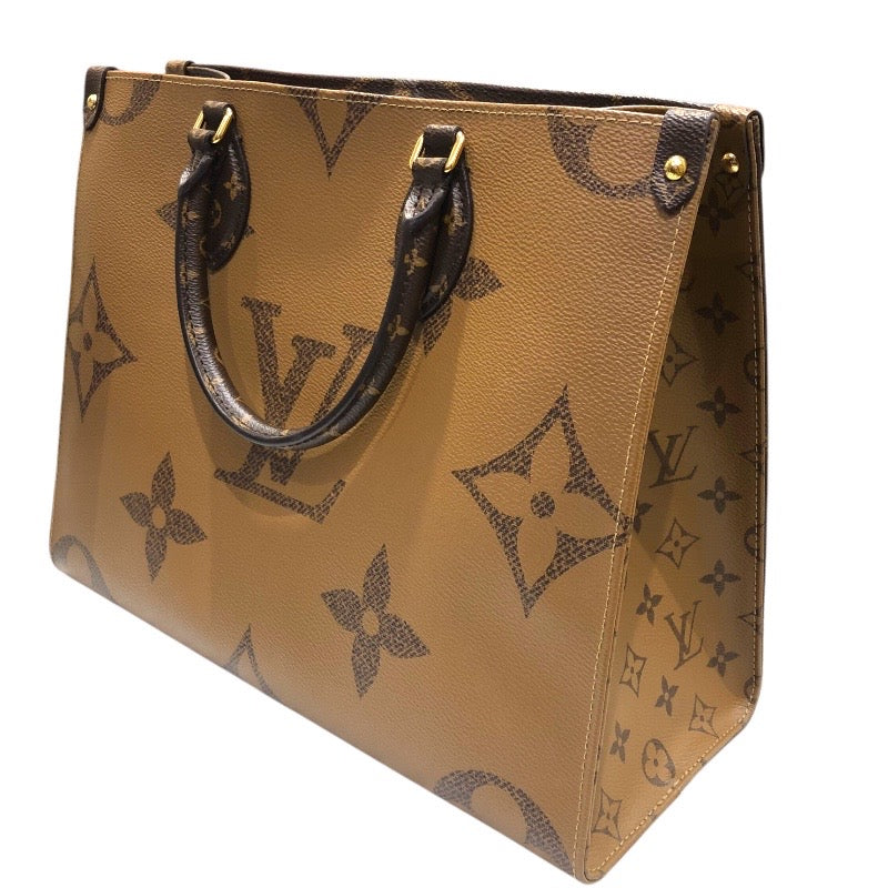 ルイ・ヴィトン LOUIS VUITTON オンザゴーMM M45321 モノグラム・リバース キャンバス レディース トートバッグ