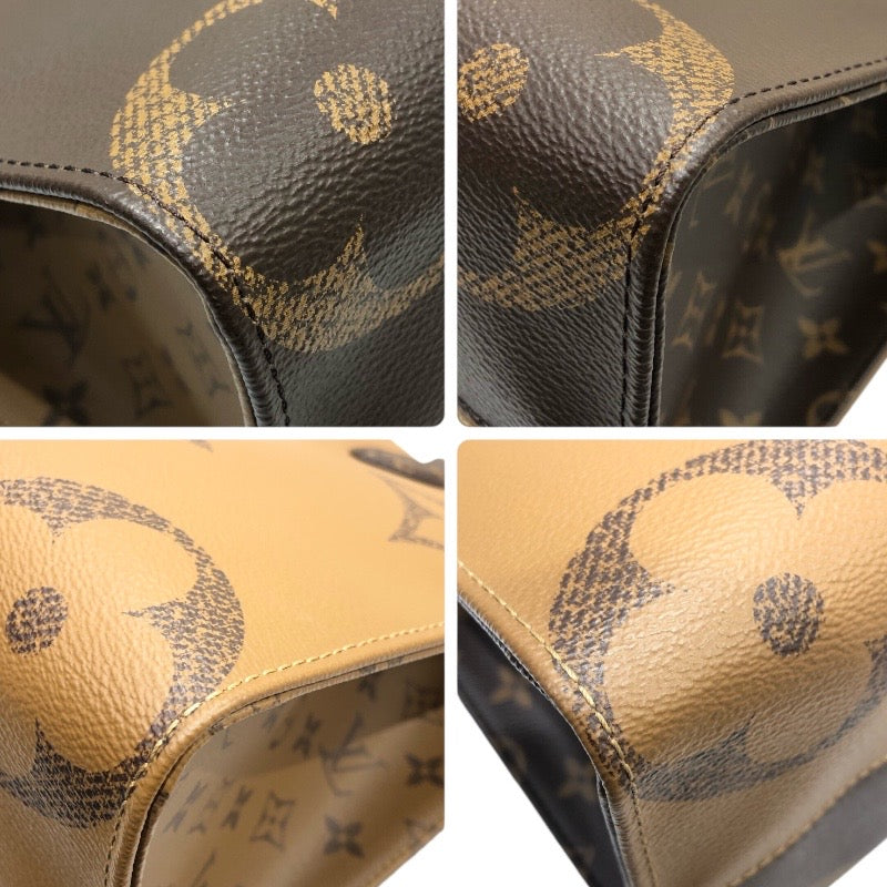 ルイ・ヴィトン LOUIS VUITTON オンザゴーMM M45321 モノグラム・リバース キャンバス レディース トートバッグ