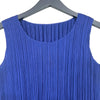 プリーツプリーズ PLEATS PLEASE プリーツノースリーブワンピース 4 ブルー ポリエステル レディース ワンピース