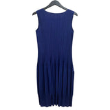 プリーツプリーズ PLEATS PLEASE プリーツノースリーブワンピース 4 ブルー ポリエステル レディース ワンピース