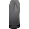プリーツプリーズ PLEATS PLEASE メッシュプリーツ切替ロングスカート PP51-JG555 グレー ポリエステル レディース スカート