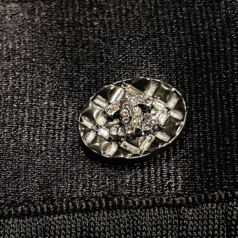 シャネル CHANEL プリーツ ロングスカート P72907 ブラック ビスコース レディース スカート