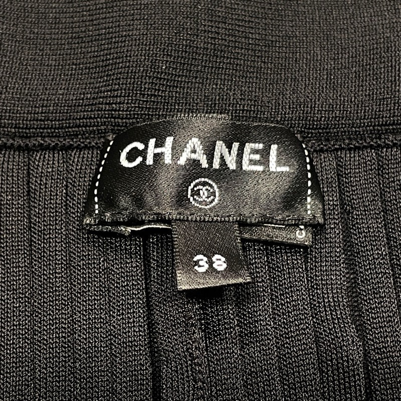 シャネル CHANEL プリーツ ロングスカート P72907 ブラック ビス