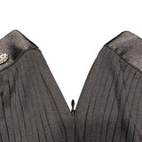 シャネル CHANEL プリーツ ロングスカート P72907 ブラック ビスコース レディース スカート