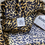 サンローラン SAINT LAURENT レオパード総柄シルクシャツ　2020年 564172 シルク メンズ 長袖シャツ