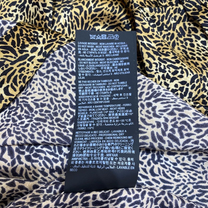 サンローラン SAINT LAURENT レオパード総柄シルクシャツ　2020年 564172 シルク メンズ 長袖シャツ