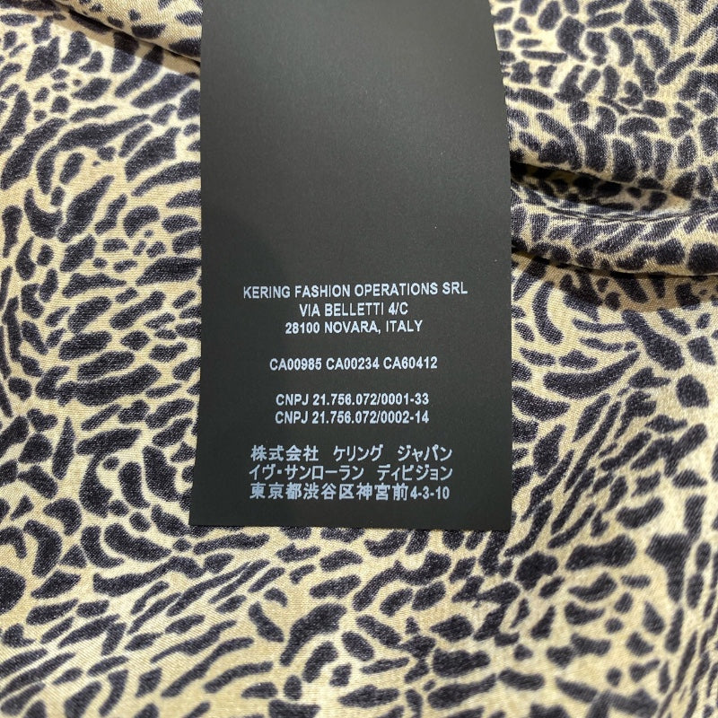 サンローラン SAINT LAURENT レオパード総柄シルクシャツ　2020年 564172 シルク メンズ 長袖シャツ