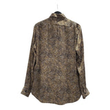 サンローラン SAINT LAURENT レオパード総柄シルクシャツ　2020年 564172 シルク メンズ 長袖シャツ