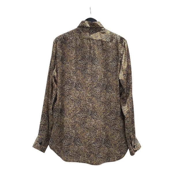 サンローラン SAINT LAURENT レオパード総柄シルクシャツ　2020年 564172 シルク メンズ 長袖シャツ
