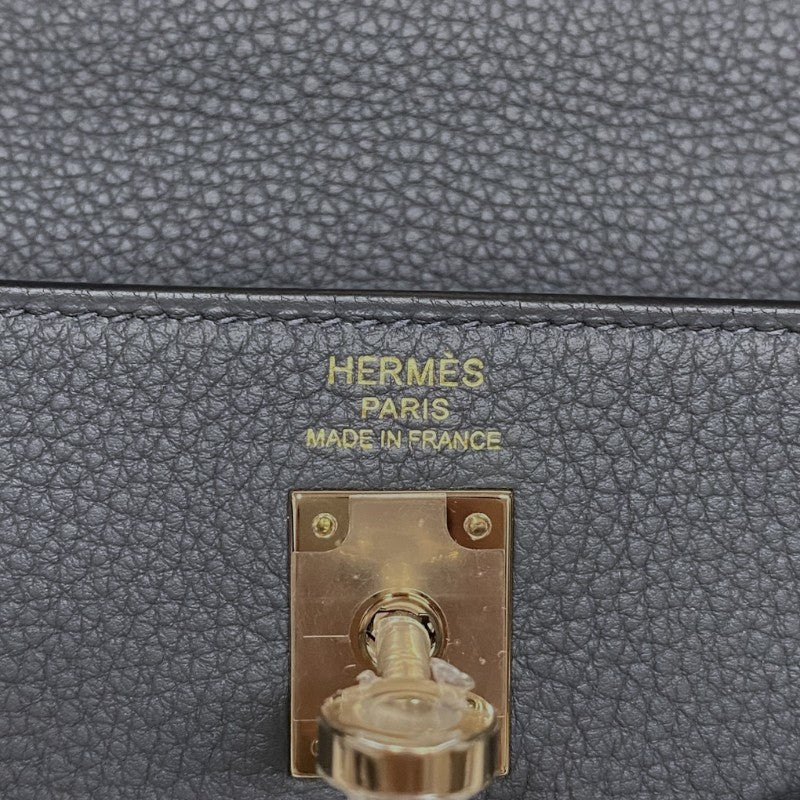 エルメス HERMES ケリー25 内縫い B刻 グリミスティ ゴールド金具 トゴ レディース ハンドバッグ ショルダーバッグ