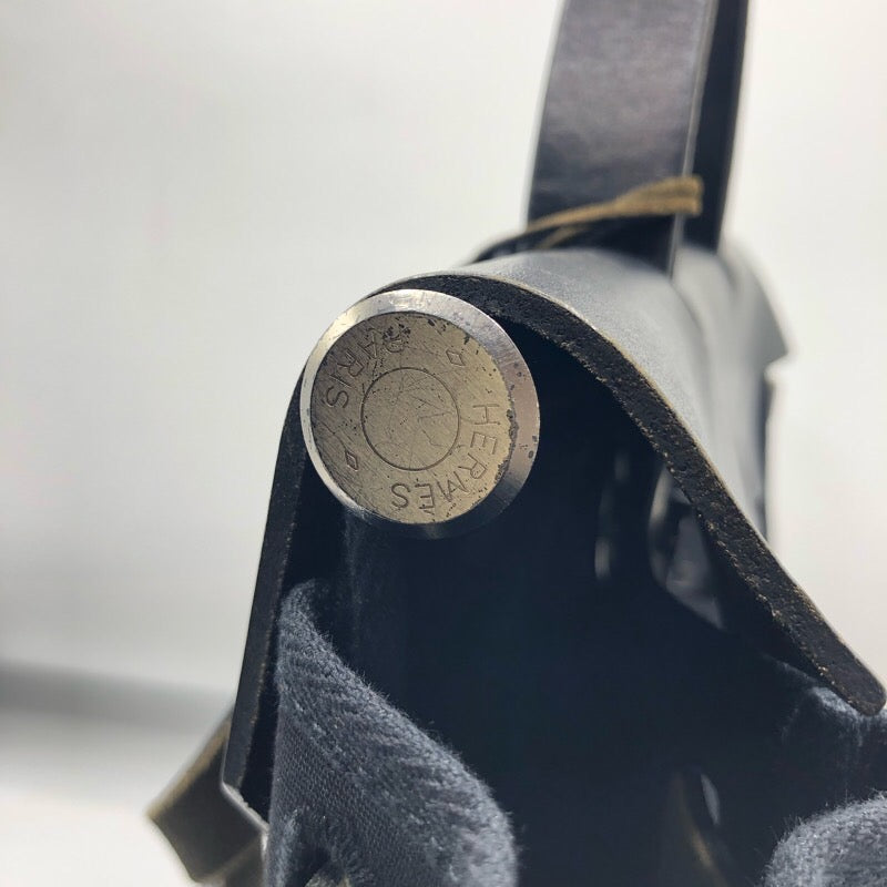 エルメス HERMES エールバッグアドPM □C刻 トワル・レザー ユニ
