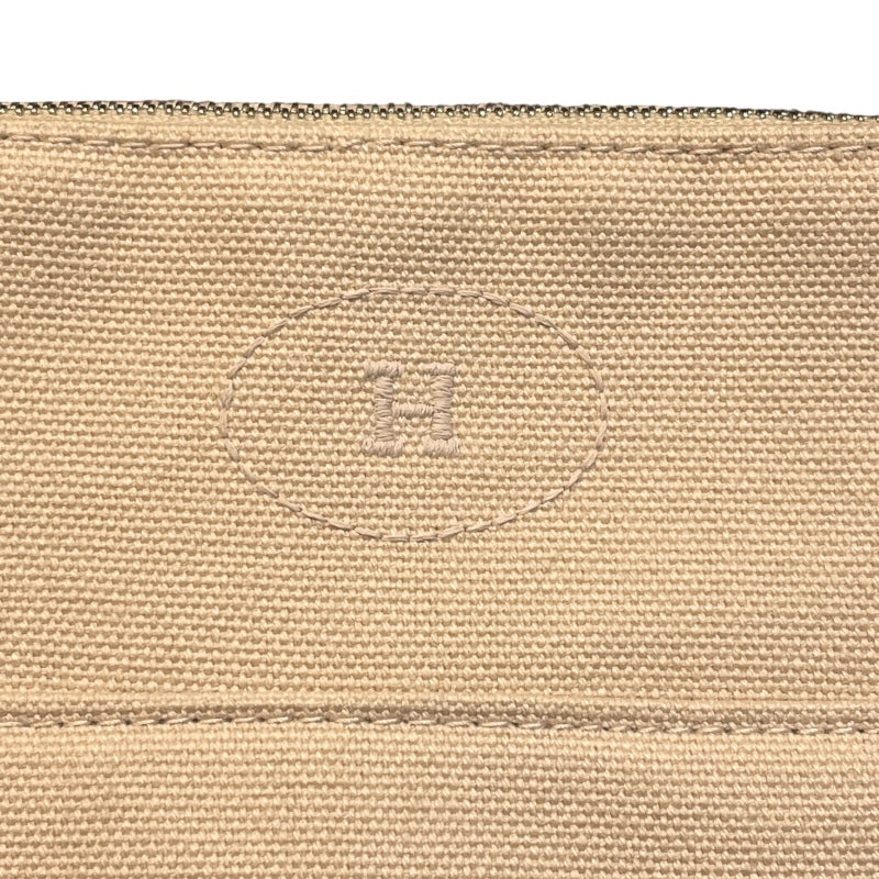 エルメス HERMES ボリードポーチ20 アイボリー トワル レディース ポーチ