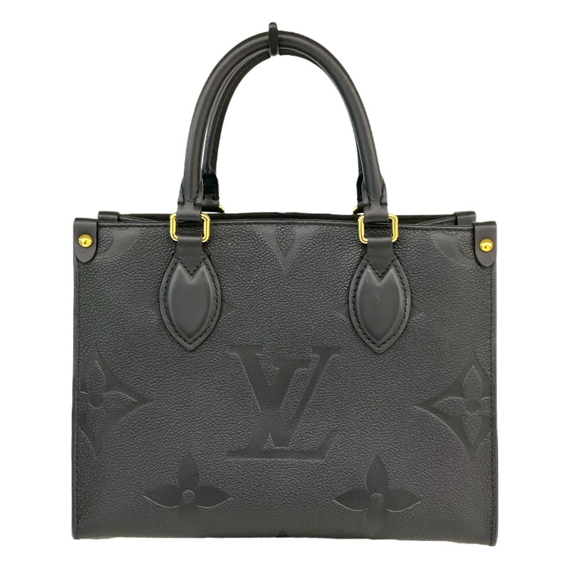 ルイ・ヴィトン LOUIS VUITTON オンザゴーPM M45653 ブラック モノグラム・アンプラント レディース ショルダーバッグ