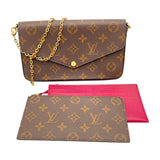 ルイ・ヴィトン LOUIS VUITTON ポシェット・フェリシー M81896 ブラウン モノグラムキャンバス レディース ショルダーバッグ