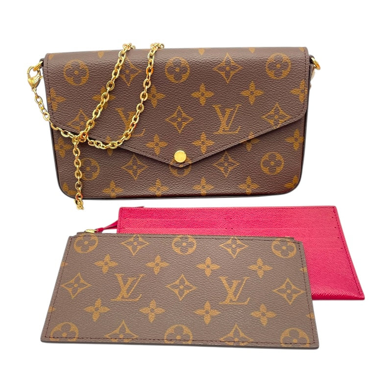 ルイ・ヴィトン LOUIS VUITTON ポシェット・フェリシー M81896 ブラウン モノグラムキャンバス レディース ショルダーバッグ