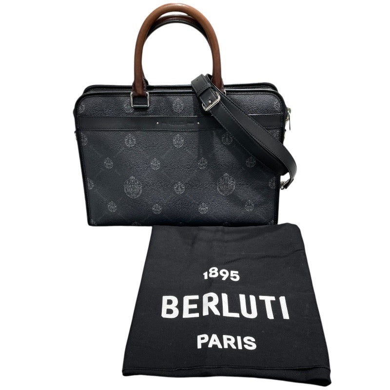ベルルッティ Berluti 2WAY　ショルダーバッグ ブラック レザー メンズ ハンドバッグ