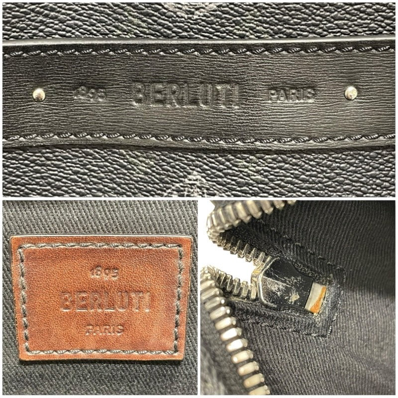 ベルルッティ Berluti 2WAY　ショルダーバッグ ブラック レザー メンズ ハンドバッグ