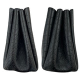 サンローラン SAINT LAURENT 巾着ショルダー ブラック 型押しレザー レディース ショルダーバッグ