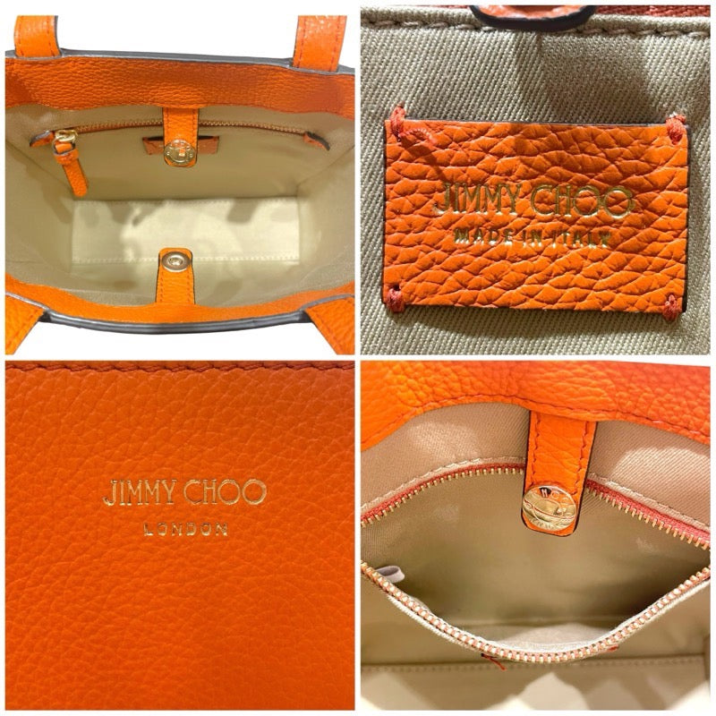 ジミーチュウ JIMMY CHOO スタッズハンドバッグ レザー レディース ハンドバッグ
