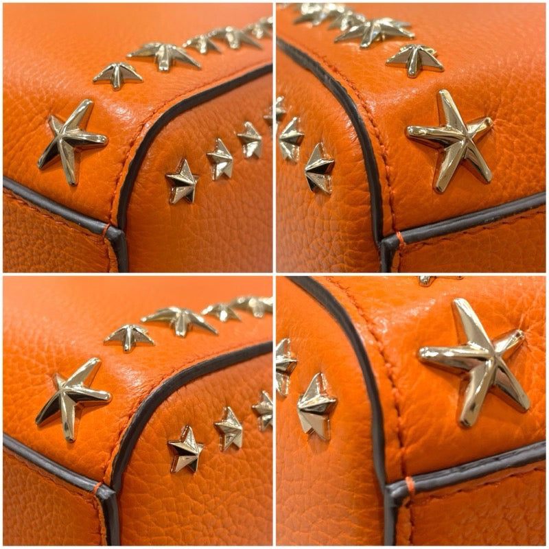 ジミーチュウ JIMMY CHOO スタッズハンドバッグ レザー レディース ハンドバッグ