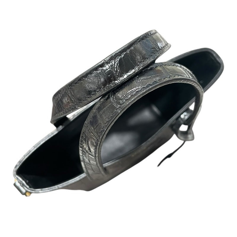 サンローラン SAINT LAURENT ミニショッピング 712367 ブラック レザー レディース ショルダーバッグ