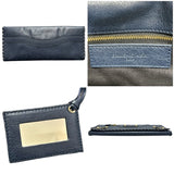 バレンシアガ BALENCIAGA クラッチバッグ 433435 ネイビー　ゴールド金具 レザー メンズ クラッチバッグ