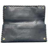 バレンシアガ BALENCIAGA クラッチバッグ 433435 ネイビー　ゴールド金具 レザー メンズ クラッチバッグ
