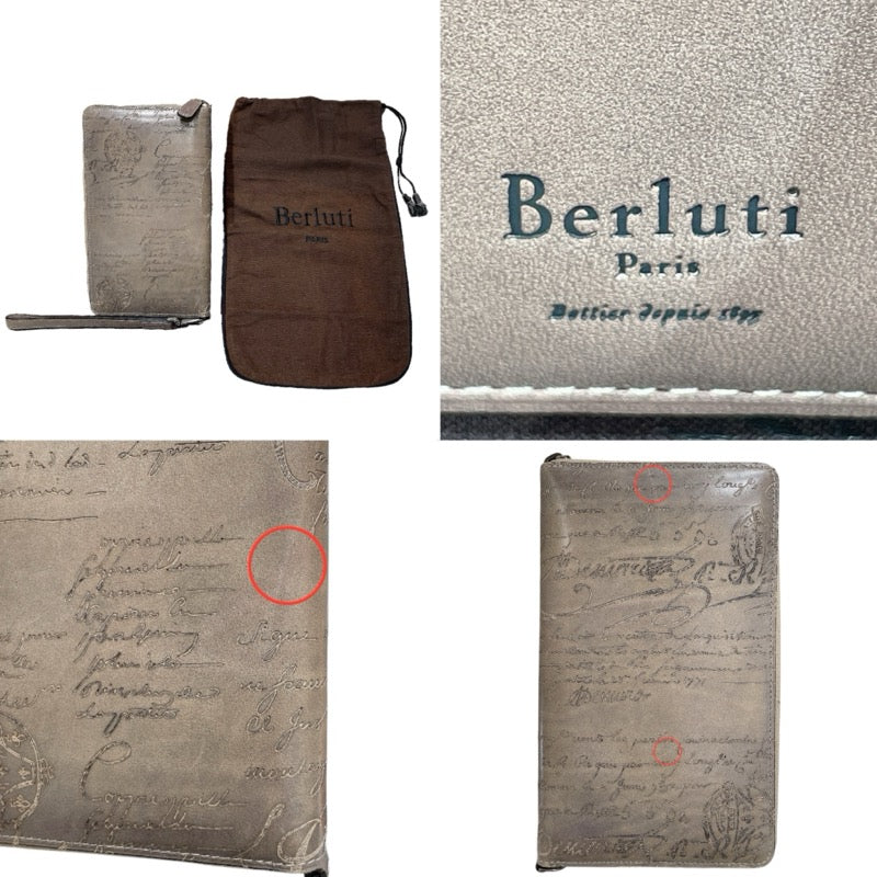 ベルルッティ Berluti カリグラフィーウォレット レザー メンズ 長財布