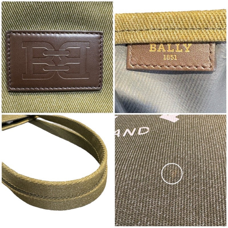 バリー BALLY トートバッグ カーキ キャンバス メンズ トートバッグ