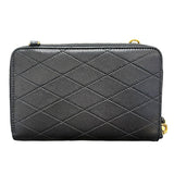 サンローラン SAINT LAURENT チェーンショルダー ブラック レザー レディース ショルダーバッグ