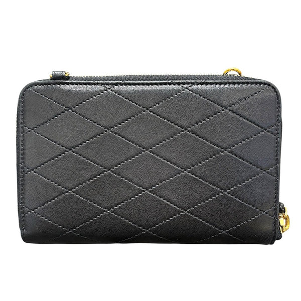 サンローラン SAINT LAURENT チェーンショルダー ブラック レザー レディース ショルダーバッグ